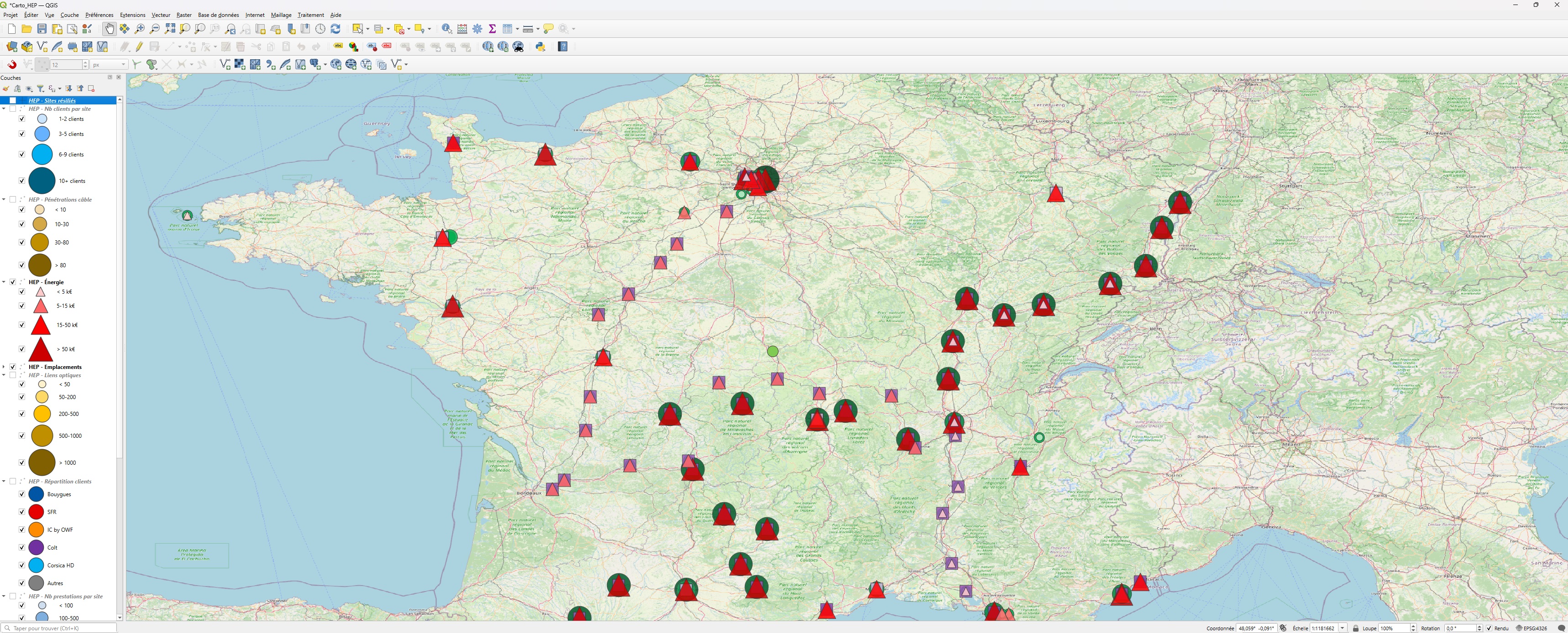 Carte HEP générée automatiquement
